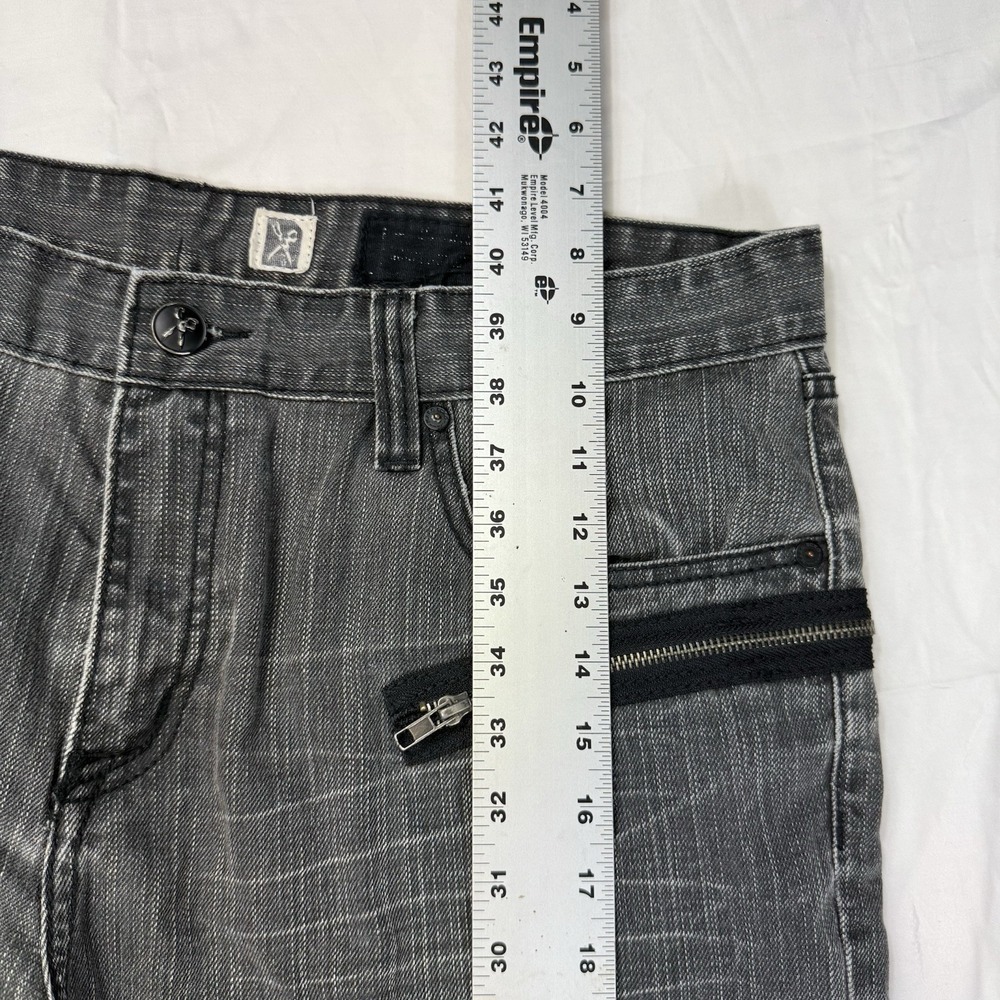 VTG Marc Ecko Jeans Cut and Sew Black Denim Men's 38x30 Straight Grunge Designer - Picture 7 of 16